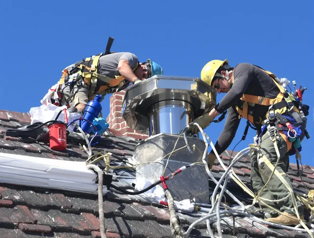 Protective chimney cap installed by South Gate Chimney Sweep in South Gate, CA