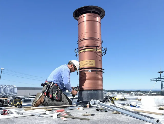 Installed chimney liner by South Gate Chimney Sweep in South Gate, CA