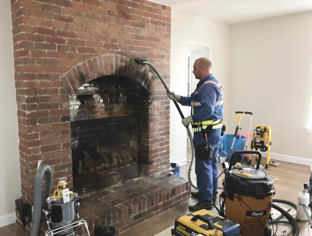 South Gate Chimney Sweep expert performing detailed chimney sweep in South Gate, CA