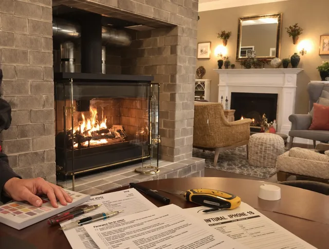 South Gate Chimney Sweep verifying fireplace safety measures in South Gate, CA
